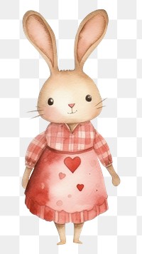PNG Rabbit animal love cute. AI generated Image by rawpixel.