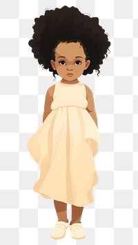 PNG African american young baby dress hairstyle innocence. 