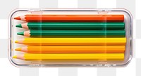 PNG  Plastic stationary case pencil  creativity. AI generated Image by rawpixel.