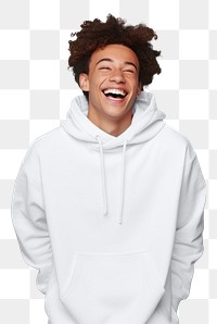 PNG Laughing sweatshirt hoodie excitement. 