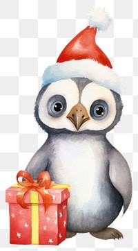 PNG Cartoon gift illustration character. 