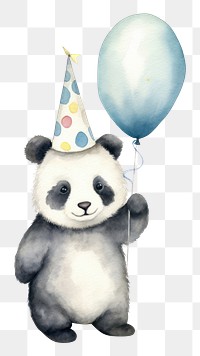 PNG Party panda illustration character. AI generated Image by rawpixel.