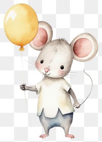 PNG Cute white rat character dancing. AI generated Image by rawpixel.