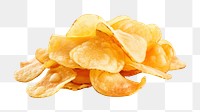 PNG Crisps snack food white background. AI generated Image by rawpixel.