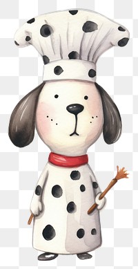 PNG Dalmatian figurine cartoon anthropomorphic. 