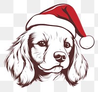 PNG Dog christmas drawing mammal animal. 