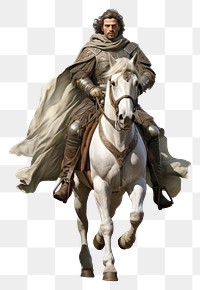 PNG Medieval chilvary ride a horse mammal animal adult. AI generated Image by rawpixel.