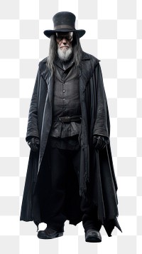 PNG Old undertaker overcoat costume fashion. AI generated Image by rawpixel.
