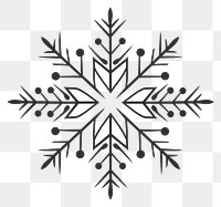 PNG Snowflake drawing white line. 