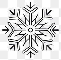 PNG Snowflake drawing white line. 