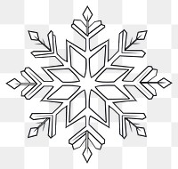 PNG Snowflake drawing white line. 