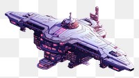 PNG Space ship vehicle transportation battlecruiser. 