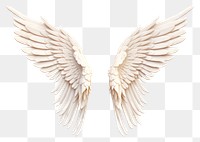 PNG Angel wing white bird white background. AI generated Image by rawpixel.