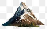 PNG  Illustration mountain landscape outdoors. AI generated Image by rawpixel.