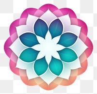 PNG Vector circle flower dahlia. 