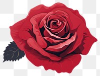 PNG Vector rose flower plant. 