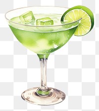PNG Margarita cocktail glass martini drink. AI generated Image by rawpixel.