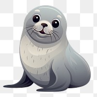 PNG Cartoon seal cartoon animal. 