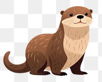 PNG Cartoon otter wildlife cartoon. 