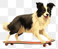 PNG Skateboard mammal animal dog. 