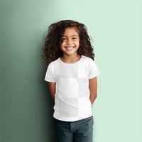 Kids t-shirt png mockup, transparent design