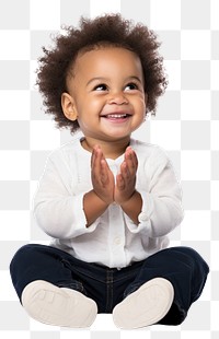 PNG Sitting baby portrait toddler. 