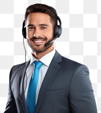 PNG Call center headphones portrait headset. 