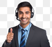 PNG Call center headphones portrait headset. 