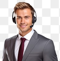 PNG Call center headphones portrait headset. AI generated Image by rawpixel.