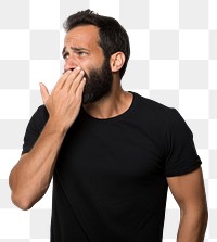 PNG Hispanic man adult beard black. AI generated Image by rawpixel.