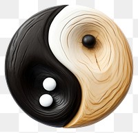 PNG Yin yang wood accessories eight-ball. 