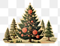 PNG Vintage christmas plant tree  