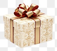 PNG Vintage christmas gift box  