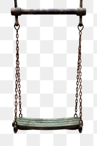 PNG Iron swing white background playground outdoors. 