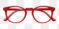 PNG Glasses red white background accessories. AI generated Image by rawpixel.