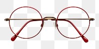 PNG Glasses red white background accessories. 