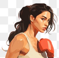 PNG Portrait sports boxing adult. AI generated Image by rawpixel.