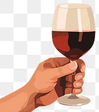 PNG Glass wine holding drink. 