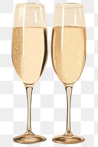 PNG Champagne glass drink wine. AI generated Image by rawpixel.