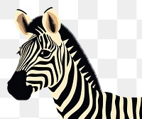 PNG Zebra zebra wildlife portrait. 