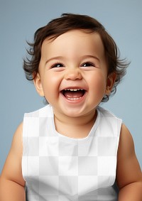 Baby bib png transparent mockup