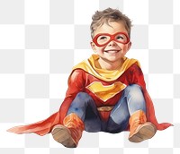 PNG Superhero portrait costume white background. AI generated Image by rawpixel.