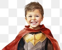 PNG Superhero costume portrait smile. 