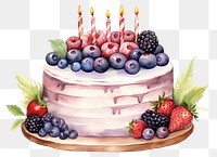 PNG Birthday cake celebration blueberry dessert. AI generated Image by rawpixel.