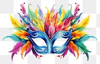 PNG Mardi gras carnival mask art. 