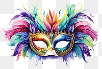 PNG Mardi gras carnival mask representation. AI generated Image by rawpixel.