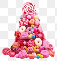 PNG  Delicious candy arrangement confectionery lollipop dessert. AI generated Image by rawpixel.