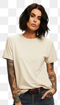 PNG  T-shirt tattoo portrait sleeve. AI generated Image by rawpixel.