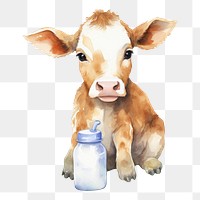 PNG Calf animal livestock mammal. AI generated Image by rawpixel.