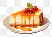 PNG Cheese cake cheesecake dessert. 